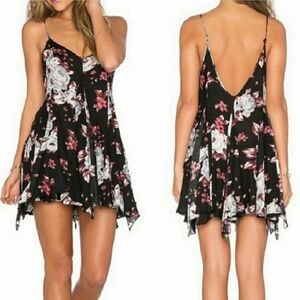 Free People Alyson floral trapeze swingy slip dress